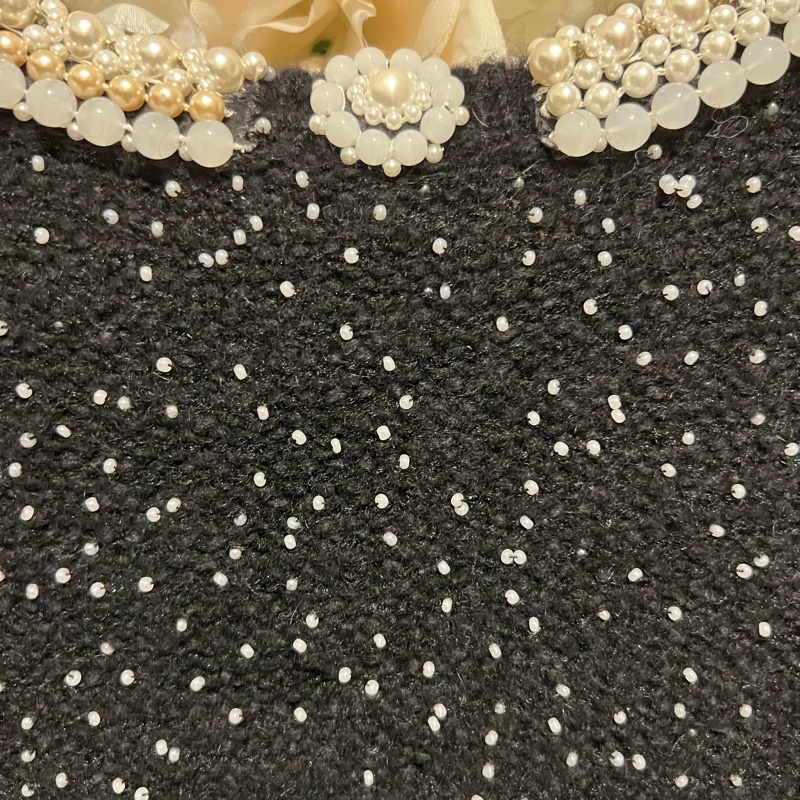 Chanel高定絕版手工釘珠羊絨連衣裙34碼-3