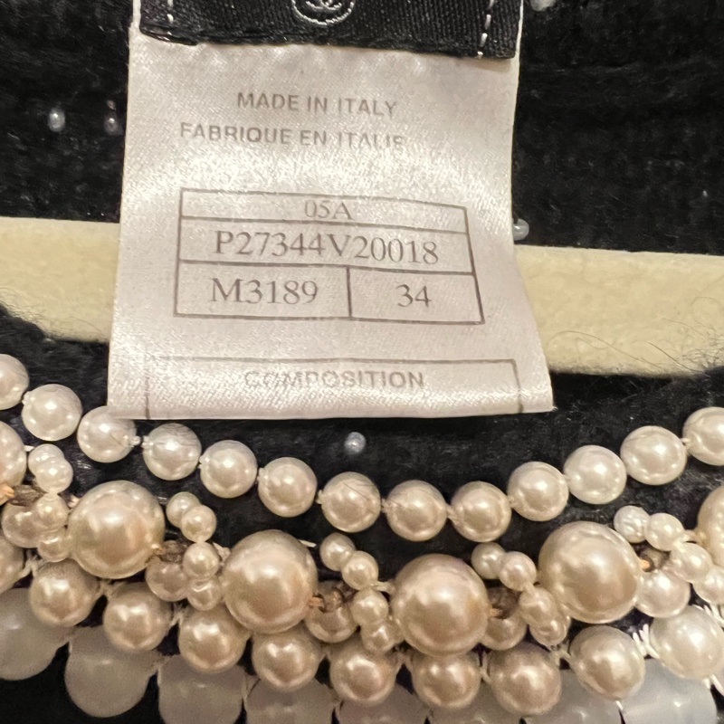 Chanel高定絕版手工釘珠羊絨連衣裙34碼-5