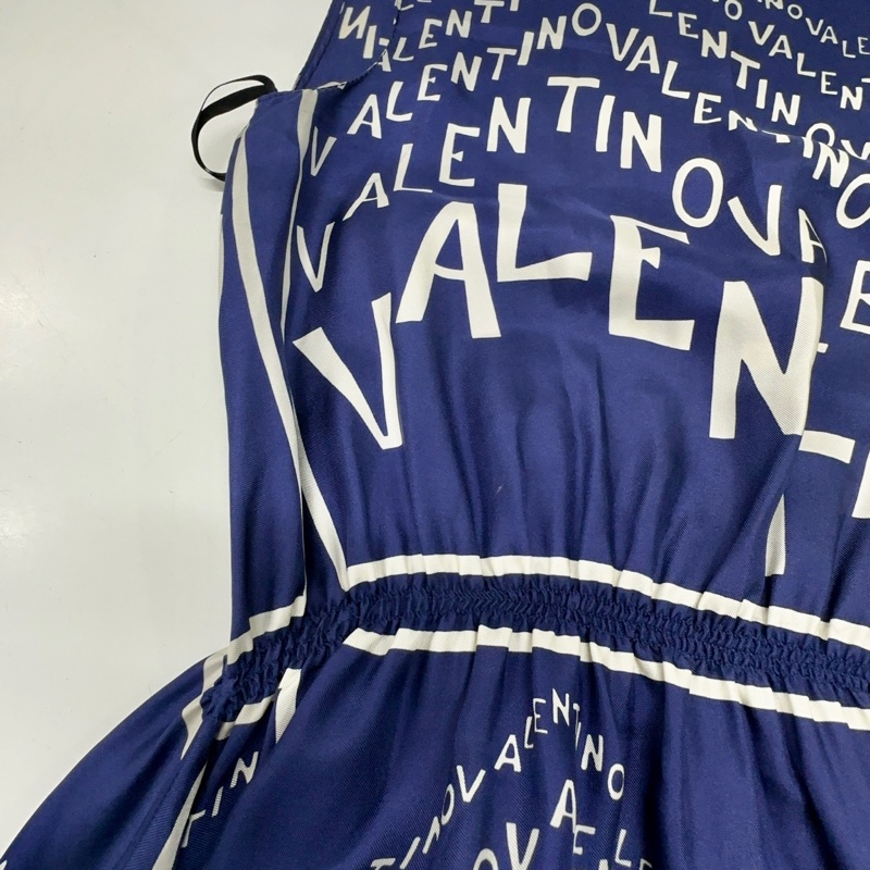 Valentino經典時尚 潮流百搭 真絲 連衣裙女款-3