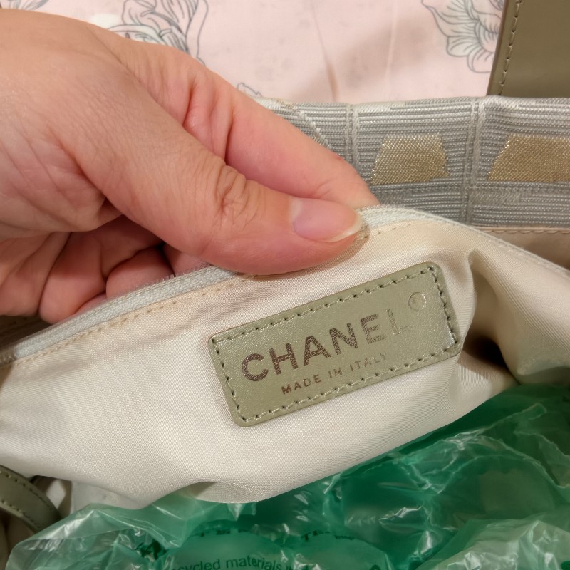 Chanel 香奈兒 冰格帆布托特包-15