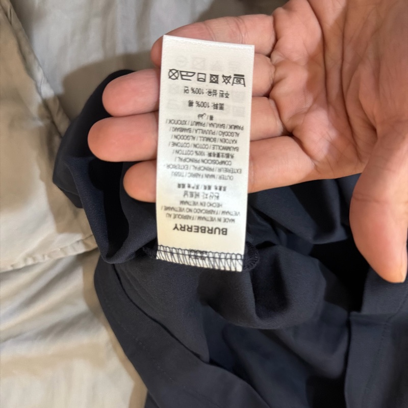全新 Burberry 深藍 胸口 Logo 短 tee-8