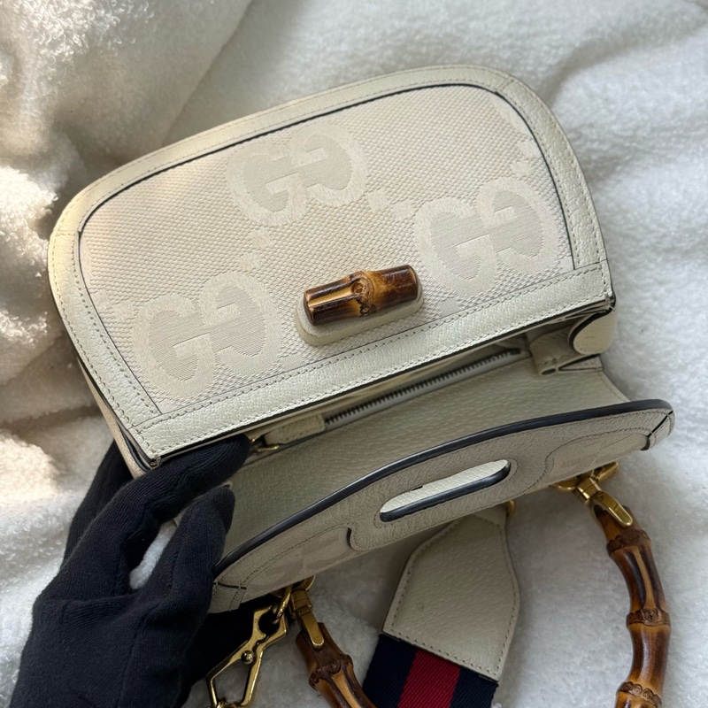 (台灣購證🇹🇼）Gucci 竹節包 專櫃十三萬-11