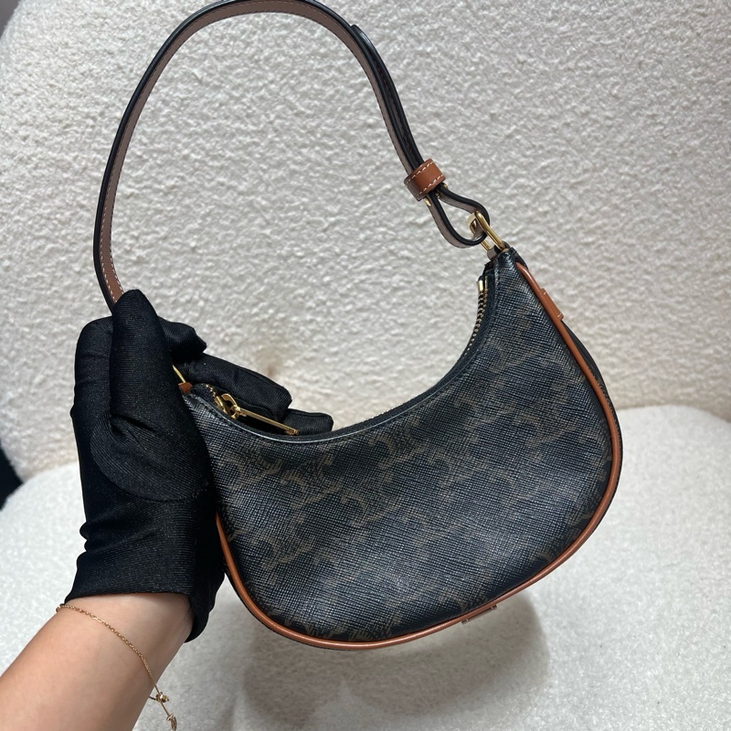 賽琳/Celine 迷你印花牛皮革手袋 腋下包 16*12cm 22年編碼-0