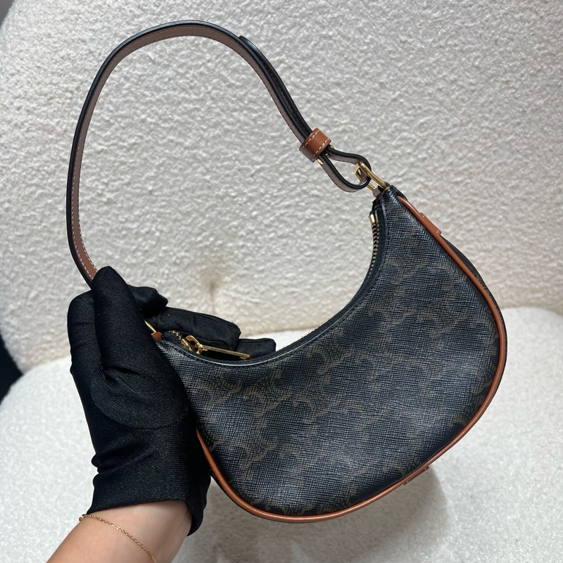 賽琳/Celine 迷你印花牛皮革手袋 腋下包 16*12cm 22年編碼-1