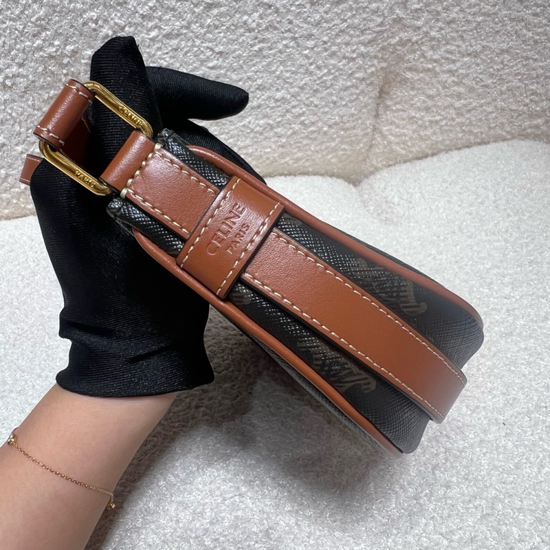 賽琳/Celine 迷你印花牛皮革手袋 腋下包 16*12cm 22年編碼-3