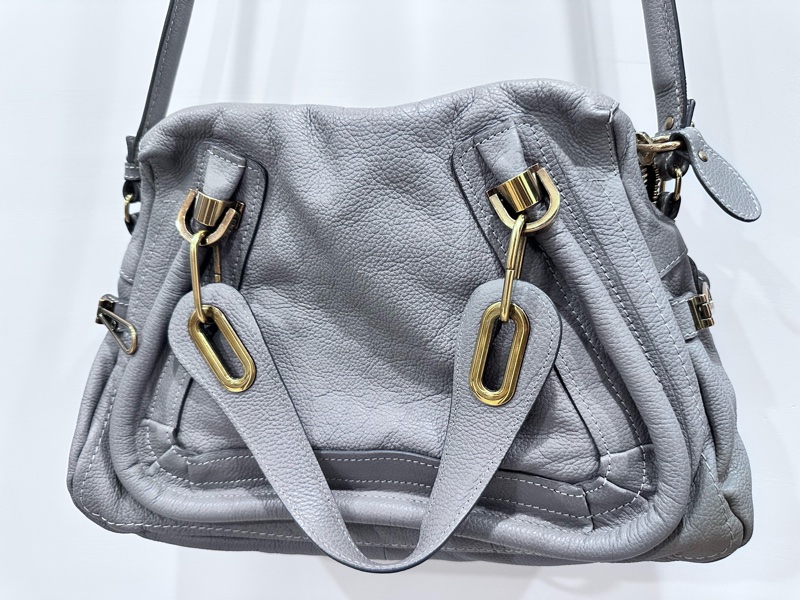 [Chole’]經典款-Paraty牛皮手提/肩背包-羊絨灰Cashmere grey-1