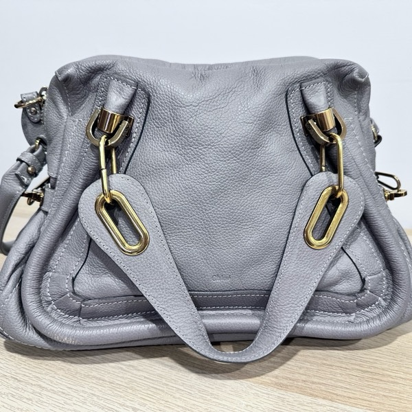 [Chole’]經典款-Paraty牛皮手提/肩背包-羊絨灰Cashmere grey-5
