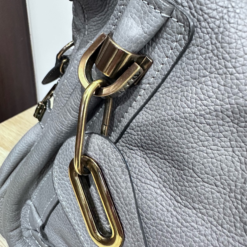 [Chole’]經典款-Paraty牛皮手提/肩背包-羊絨灰Cashmere grey-12