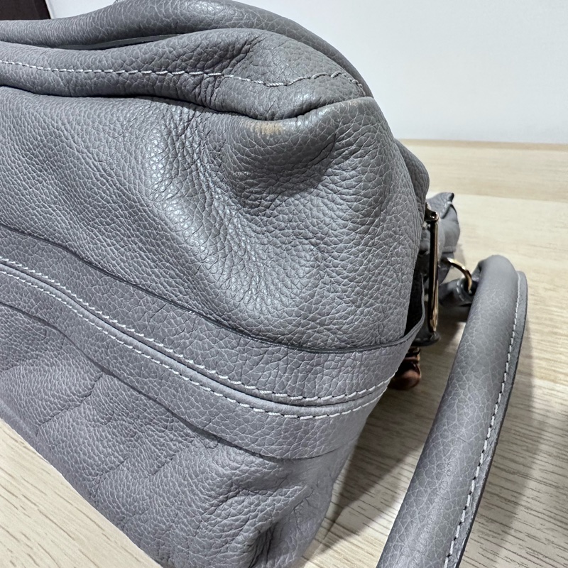 [Chole’]經典款-Paraty牛皮手提/肩背包-羊絨灰Cashmere grey-14