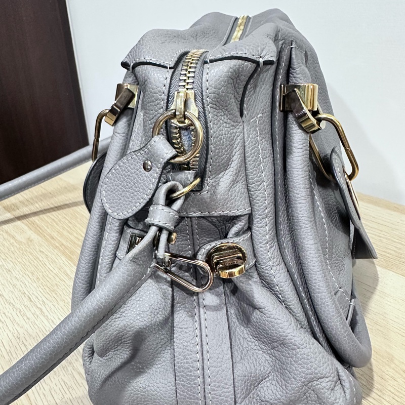 [Chole’]經典款-Paraty牛皮手提/肩背包-羊絨灰Cashmere grey-15