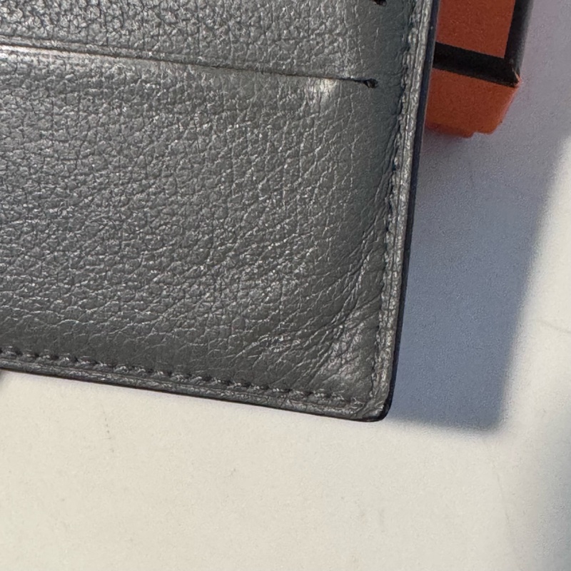 愛馬仕 Hermès Citizen Twill 絲巾內裡對開短夾 積雨雲灰-23