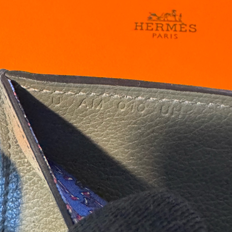 愛馬仕 Hermès Citizen Twill 絲巾內裡對開短夾 積雨雲灰-29