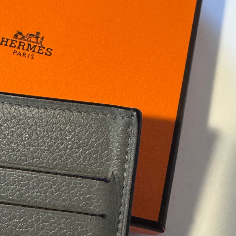 愛馬仕 Hermès Citizen Twill 絲巾內裡對開短夾 積雨雲灰-40