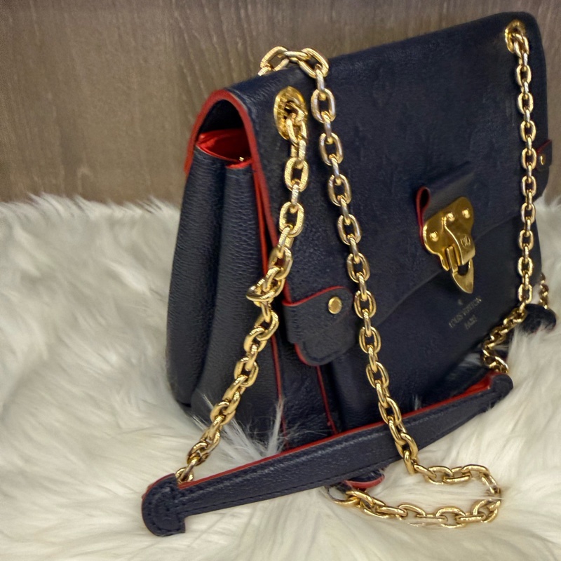 9 7新 LV路易威登vavin藍金中號 20年編碼芯片共存-2