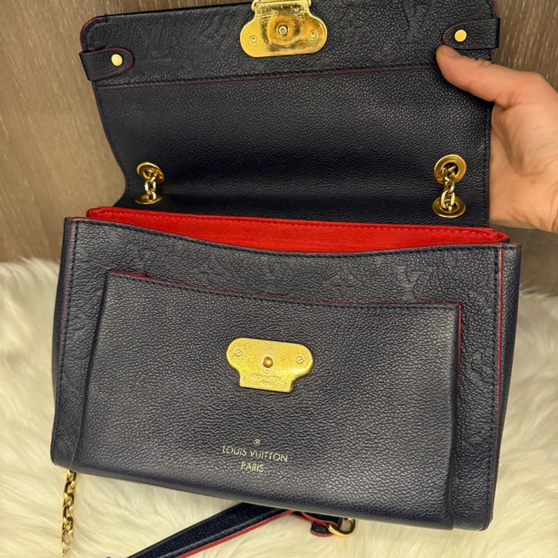 9 7新 LV路易威登vavin藍金中號 20年編碼芯片共存-4