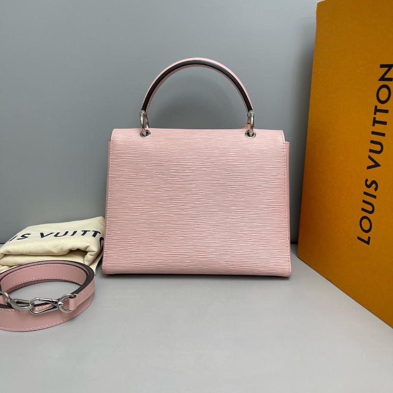 LV路易威登Grenelle系列粉色水波紋手提單肩斜挎包-1