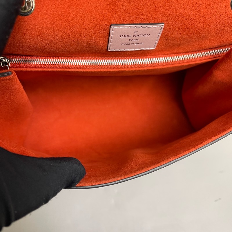 LV路易威登Grenelle系列粉色水波紋手提單肩斜挎包-8