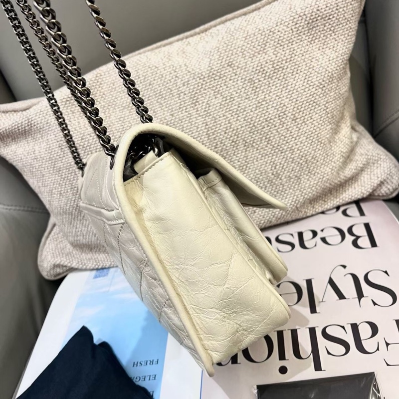 YSL聖羅蘭白色niki小號 新款D扣-4