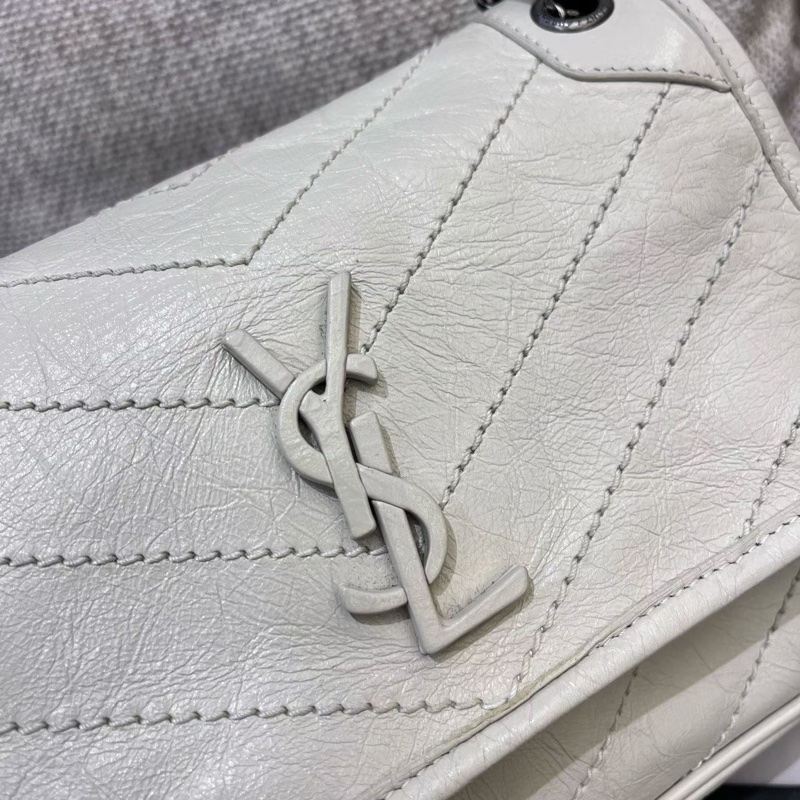 YSL聖羅蘭白色niki小號 新款D扣-5