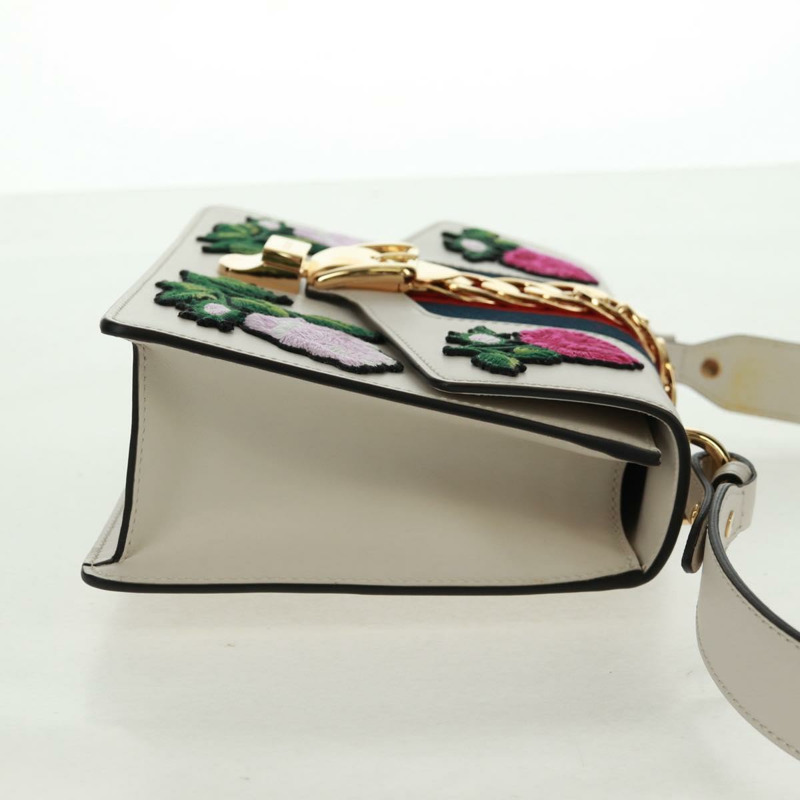 【日本直送】GUCCI Sylvie Sherry Line 單背包，皮革材質，紅色/金色，貨號 421882，正品編號 171363M-3