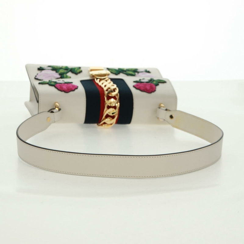 【日本直送】GUCCI Sylvie Sherry Line 單背包，皮革材質，紅色/金色，貨號 421882，正品編號 171363M-6