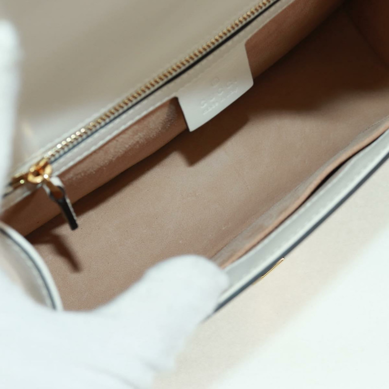 【日本直送】GUCCI Sylvie Sherry Line 單背包，皮革材質，紅色/金色，貨號 421882，正品編號 171363M-9