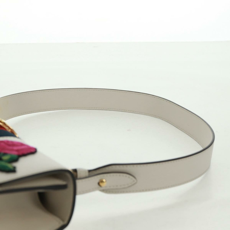 【日本直送】GUCCI Sylvie Sherry Line 單背包，皮革材質，紅色/金色，貨號 421882，正品編號 171363M-13