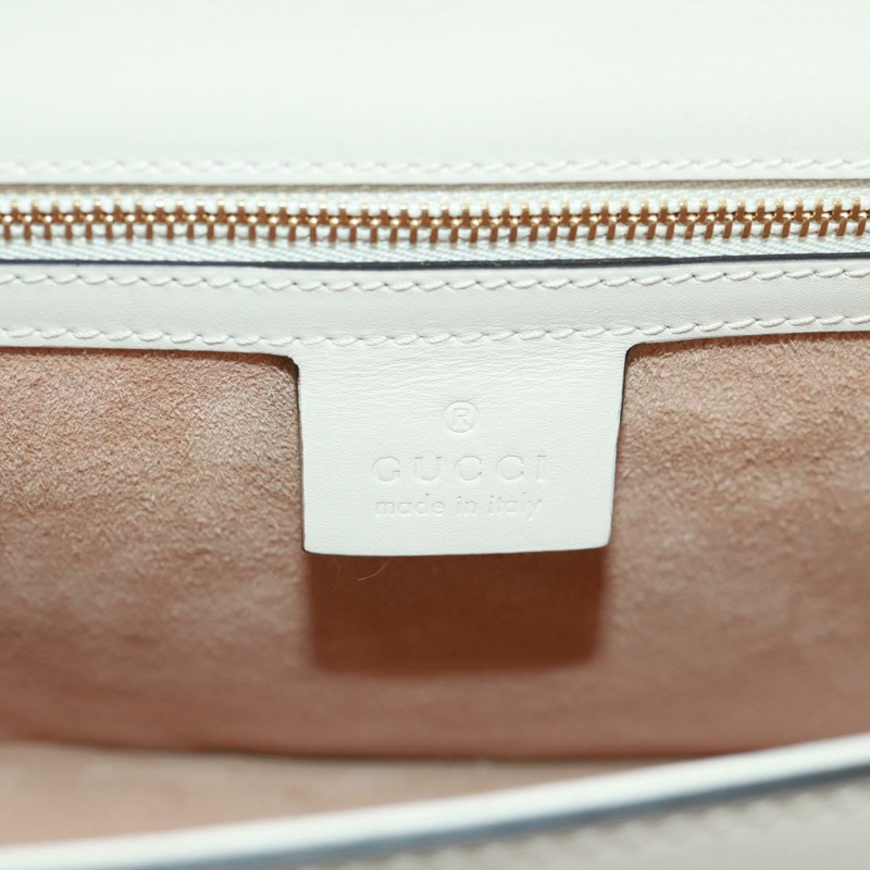 【日本直送】GUCCI Sylvie Sherry Line 單背包，皮革材質，紅色/金色，貨號 421882，正品編號 171363M-21