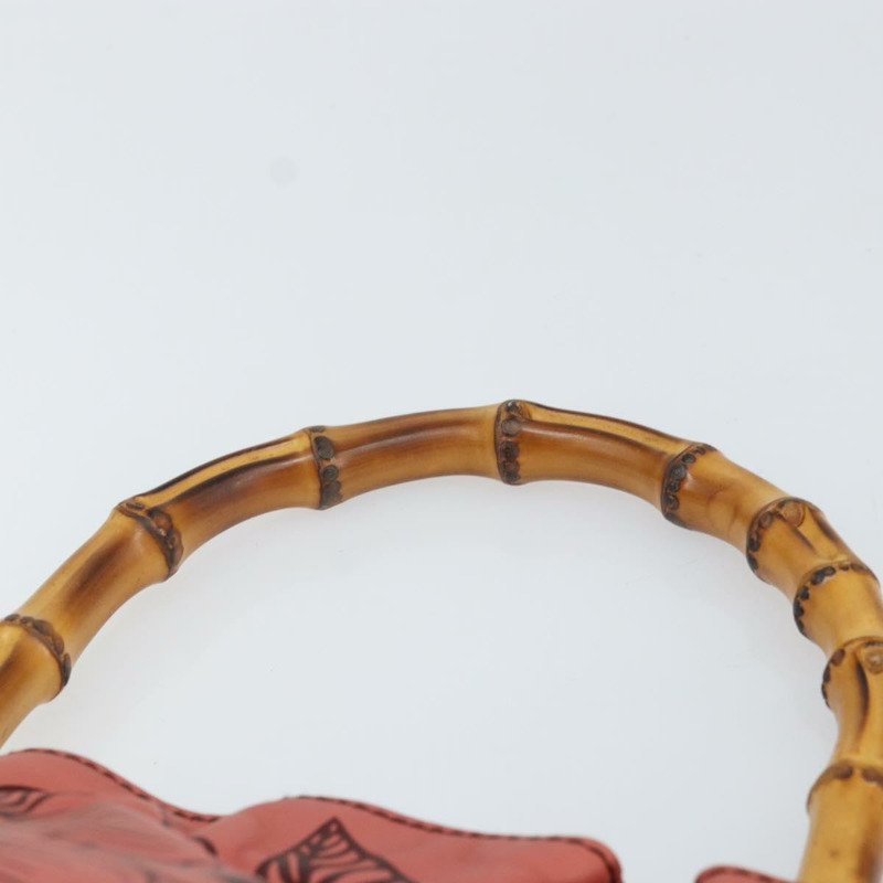 【日本直送】GUCCI 竹節手提包 皮革 粉紅金色 95231 正品 169845V-7
