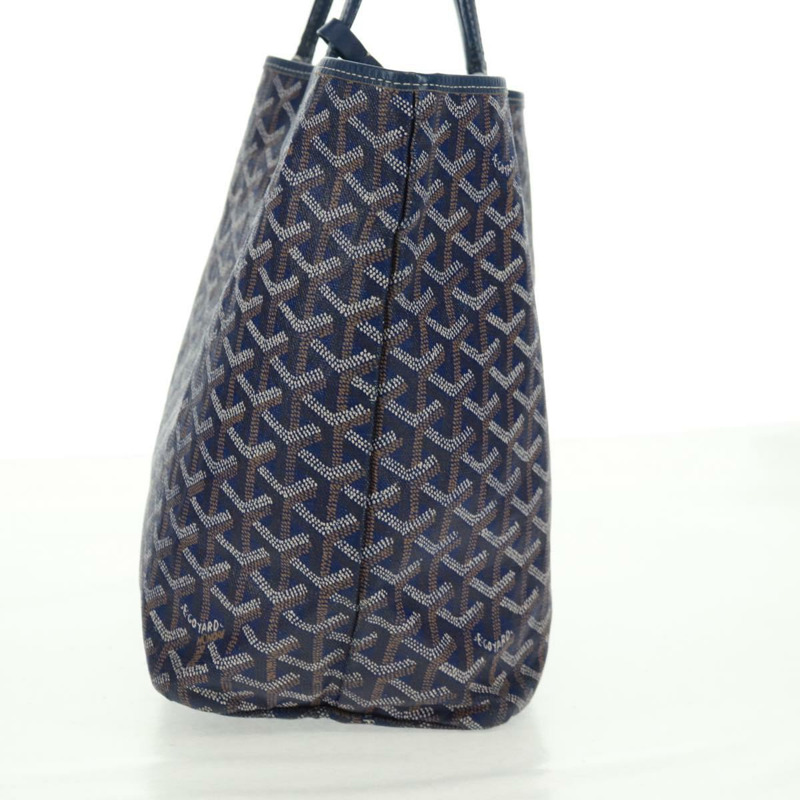 【日本直送】GOYARD 人字紋 Saint Louis PM 手提包 PVC 海軍藍 正品 171919V-3