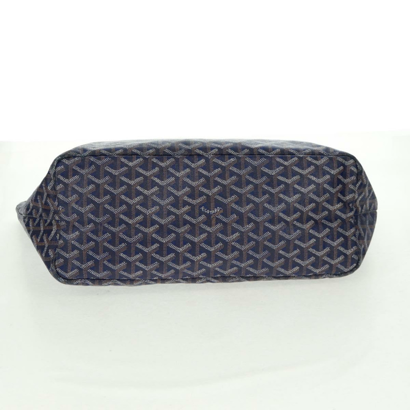 【日本直送】GOYARD 人字紋 Saint Louis PM 手提包 PVC 海軍藍 正品 171919V-4