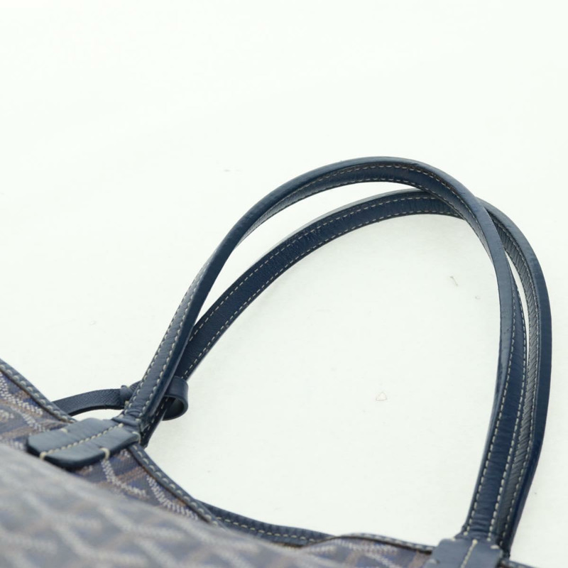 【日本直送】GOYARD 人字紋 Saint Louis PM 手提包 PVC 海軍藍 正品 171919V-13