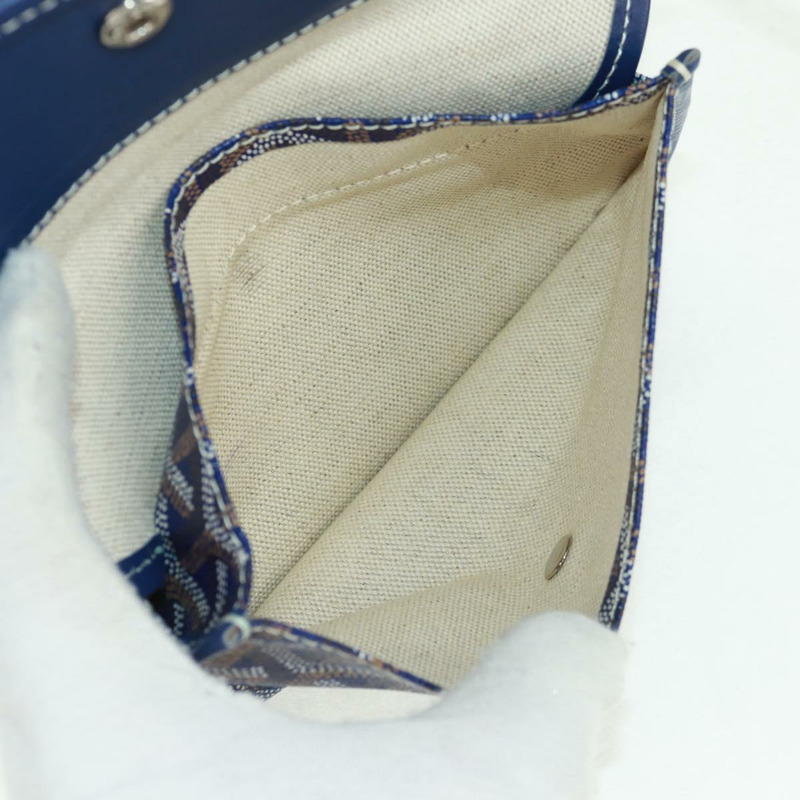 【日本直送】GOYARD 人字紋 Saint Louis PM 手提包 PVC 海軍藍 正品 171919V-22