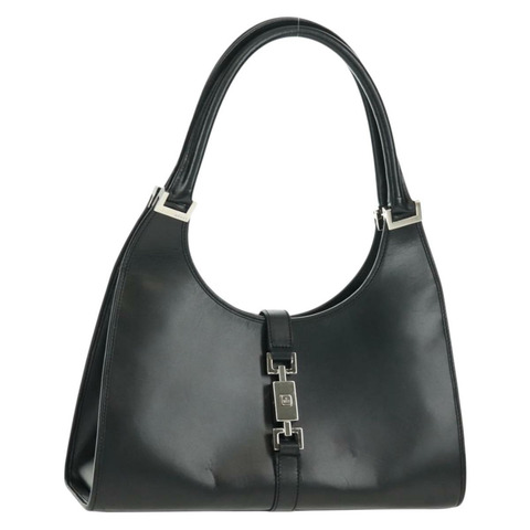GUCCI Jackie 肩背包 皮革 黑色 銀色 002 1067 1705 正品 170690V