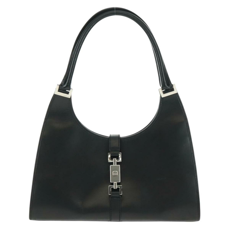 【日本直送】GUCCI Jackie 肩背包 皮革 黑色 銀色 002 1067 1705 正品 170690V-12