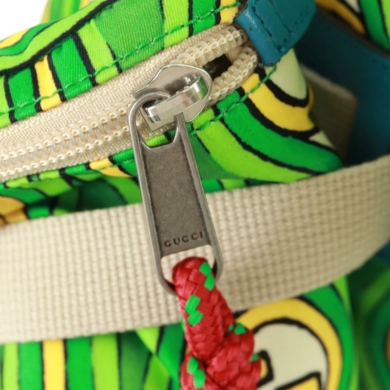 【日本直送】GUCCI The North Face 雙肩包 尼龍材質 綠色 銀色 650294 正品 170794SAM-24