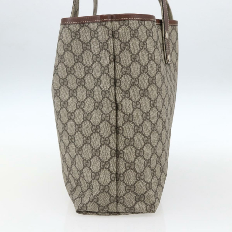 【日本直送】GUCCI GG Supreme Web Sherry Line 手提包 PVC 米色 金色 211134 正品 am10791V-2