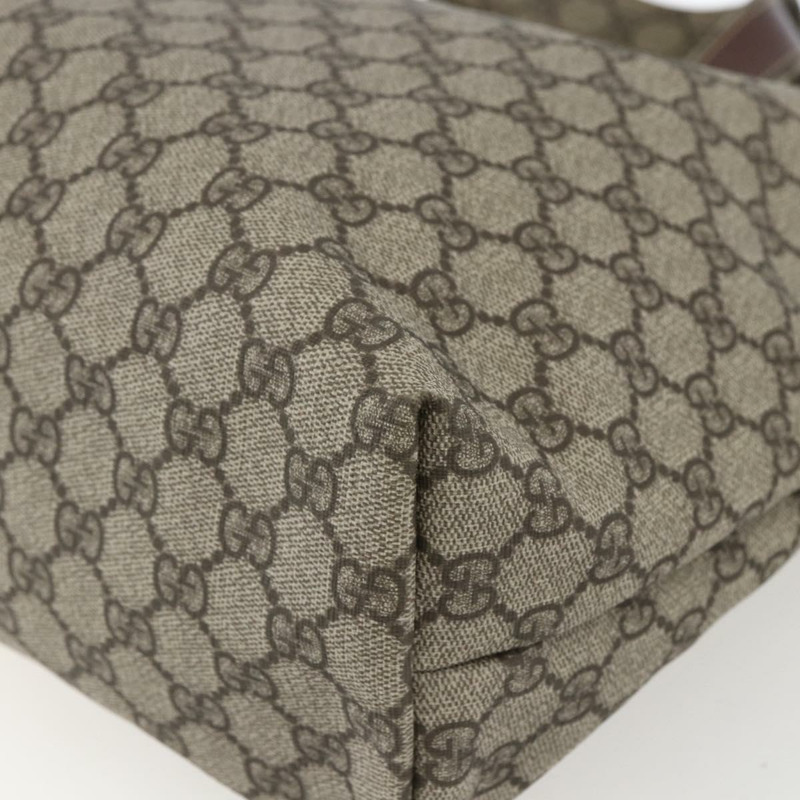 【日本直送】GUCCI GG Supreme Web Sherry Line 手提包 PVC 米色 金色 211134 正品 am10791V-14