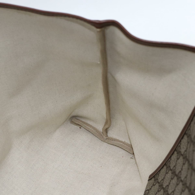 【日本直送】GUCCI GG Supreme Web Sherry Line 手提包 PVC 米色 金色 211134 正品 am10791V-17