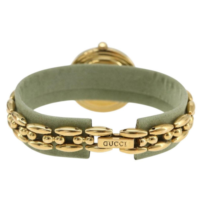 【日本直送】GUCCI 金色錶圈腕錶 正品 am10796SV-2