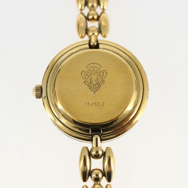 【日本直送】GUCCI 金色錶圈腕錶 正品 am10796SV-10