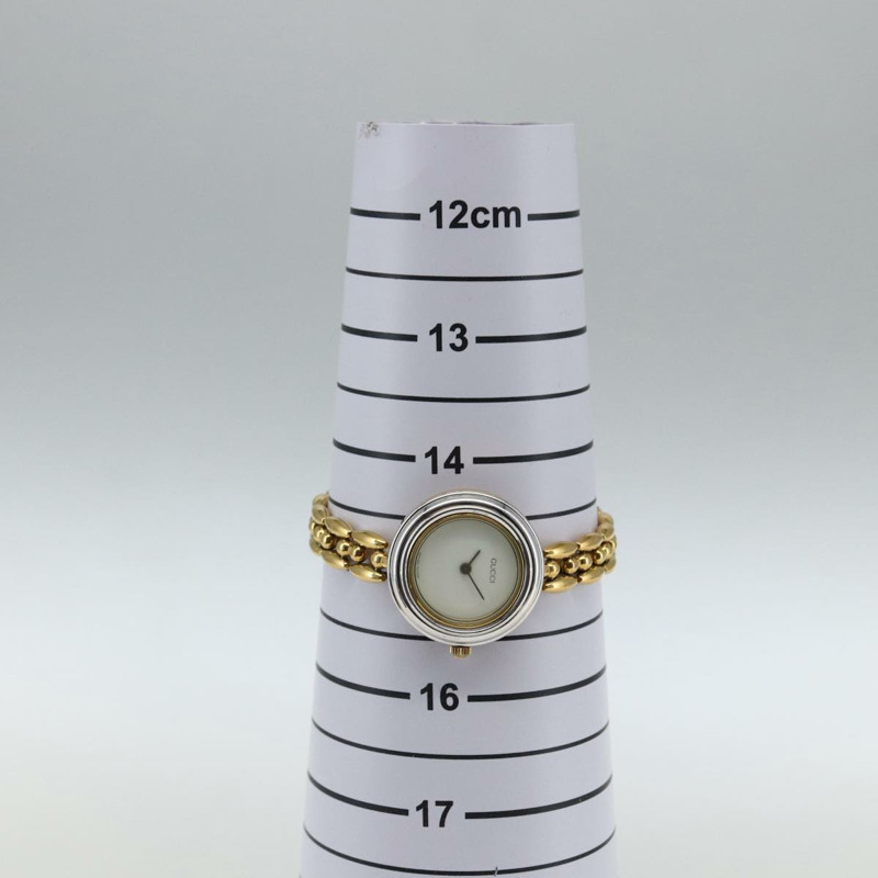 【日本直送】GUCCI 金色錶圈腕錶 正品 am10796SV-21