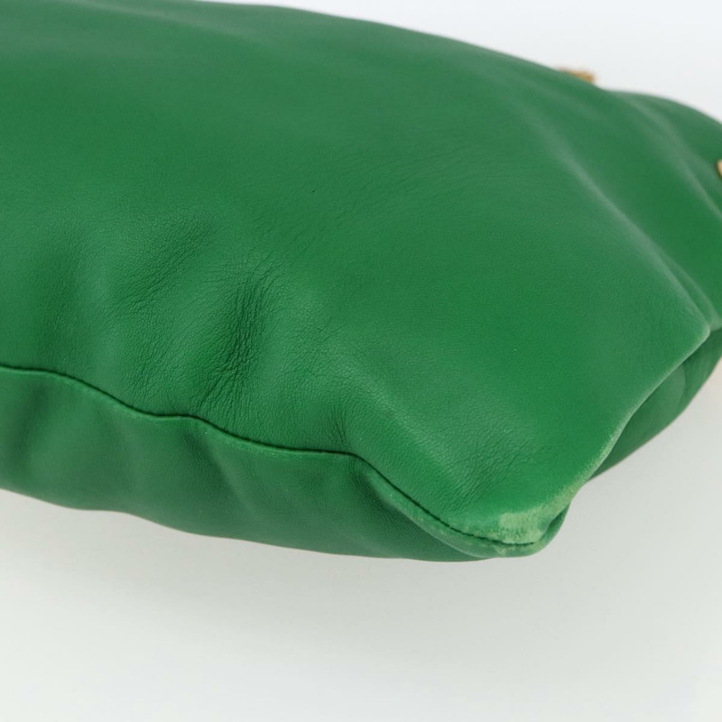 【日本直送】GUCCI 綠色金色皮革單肩包 290682 正品 169780V-7