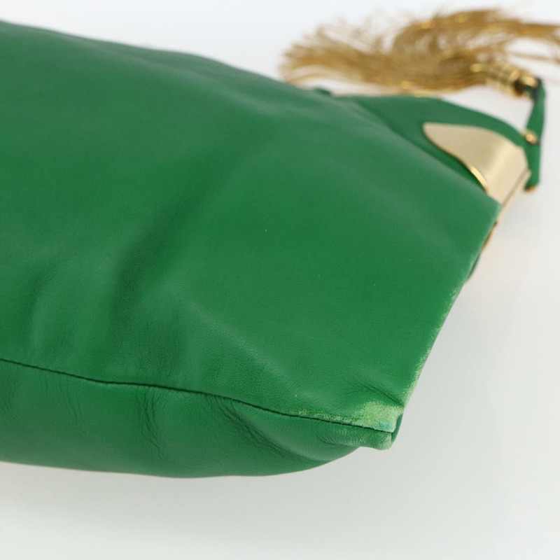 【日本直送】GUCCI 綠色金色皮革單肩包 290682 正品 169780V-15