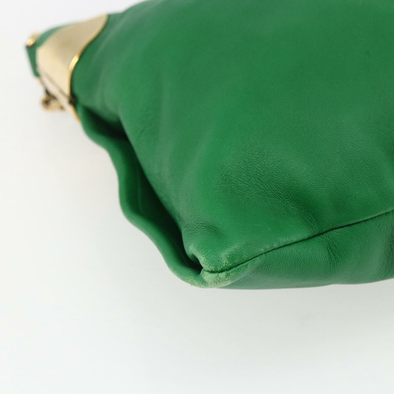 【日本直送】GUCCI 綠色金色皮革單肩包 290682 正品 169780V-16