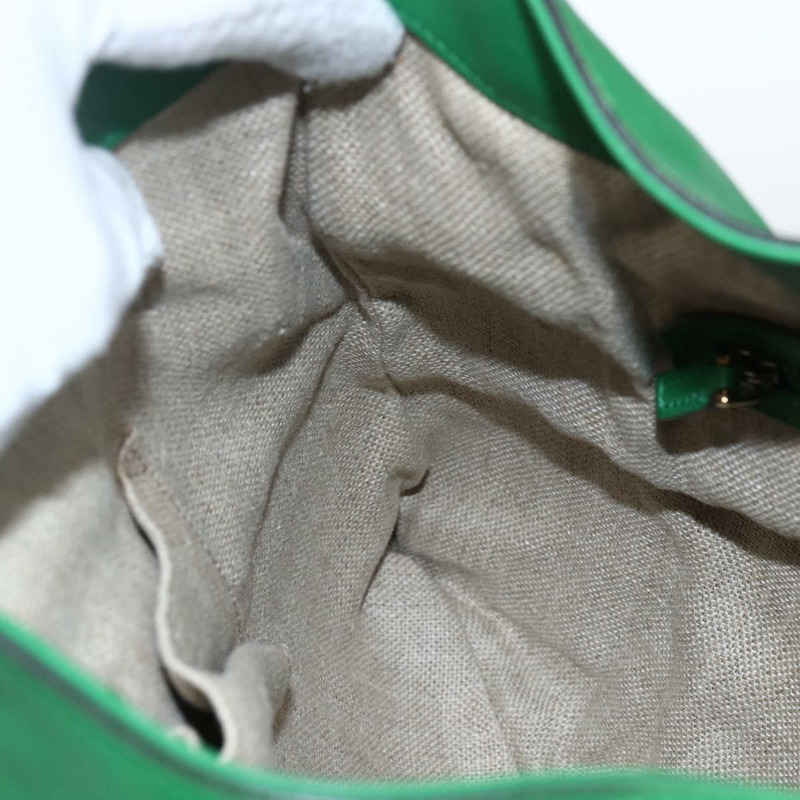 【日本直送】GUCCI 綠色金色皮革單肩包 290682 正品 169780V-20