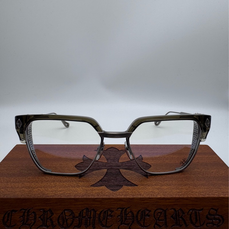 Chrome hearts LGMA 眼鏡 墨鏡 克羅心眼鏡 克羅心 透茶色橄欖綠-0