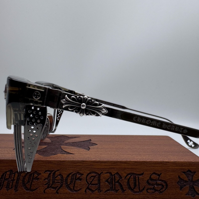 Chrome hearts LGMA 眼鏡 墨鏡 克羅心眼鏡 克羅心 透茶色橄欖綠-13
