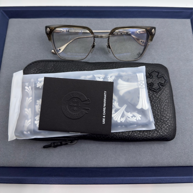 Chrome hearts LGMA 眼鏡 墨鏡 克羅心眼鏡 克羅心 透茶色橄欖綠-18