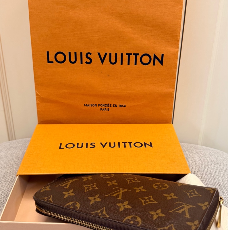 真品 Louis Vuitton LV路易威登 Zippy Organizer M60002 經典原花多功能拉鍊長夾 護照夾 支票夾-6